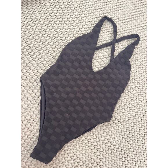 Skatie• ‘Zoey’ One Piece Swimsuit in MONACO Terrycloth Checkered - Picture 3 of 11